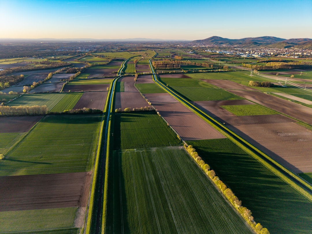 Vue aérienne parcelle La Plaine du Moulin